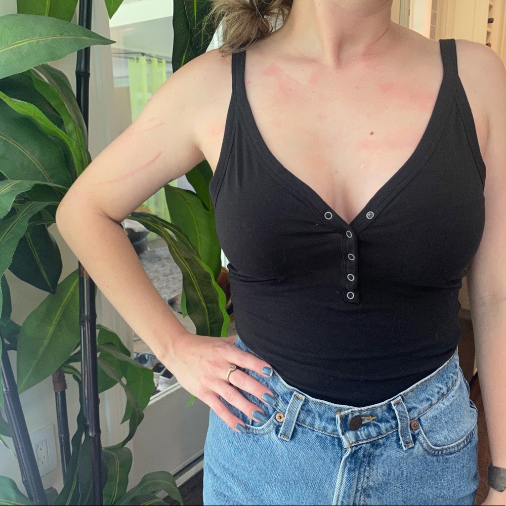 Black Scoop Bodysuit